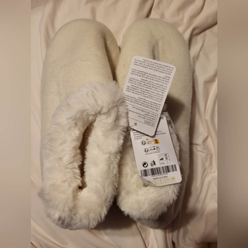 COPY - KuaiLu Clog Arch Support Suede Faux Fur Memory Foam slippers, SIZE 11, N…